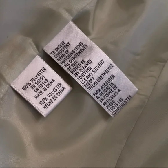 Jones NY Light Sage Green Blazer PantSuit 2Pc Set Sz 12 NWT High Waist Loose Fit - Picture 6 of 16